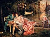Frederic Soulacroix Famous Paintings - Flirtation